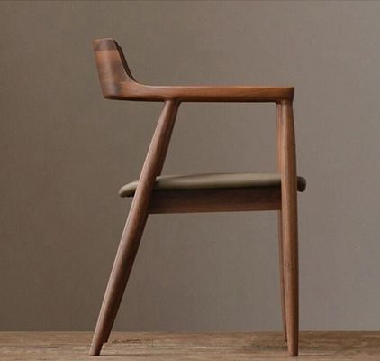 Home Furniture General Solid Wood Restaurant Dining Chairs with Luxury Modern Design and PU Leather Material