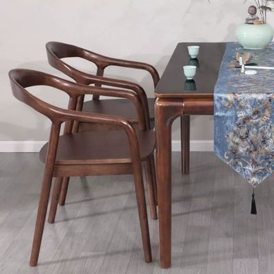 Modern Pu Leather Wooden Chair Chairs For Hotel Living Room Furniture Dinning Room Chairs Solid Wood Specific Dining Chair