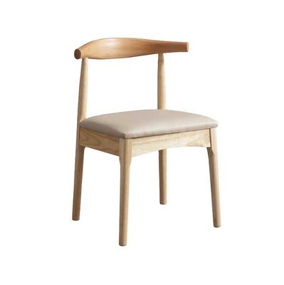 Rattan and Solid Wood Finish Nitrolacquer Dining Chair Set for Hotel Restaurant Furniture in Nordic Modern Style