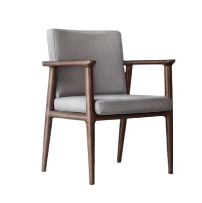 Home Living Room Furniture Modern Luxury Dining Chair with Canvas Cover and Solid Wood Frame