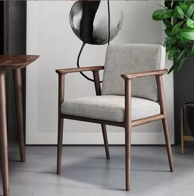Home Living Room Furniture Modern Luxury Dining Chair with Canvas Cover and Solid Wood Frame