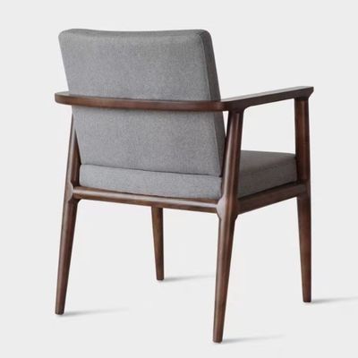 Home Living Room Furniture Modern Luxury Dining Chair with Canvas Cover and Solid Wood Frame