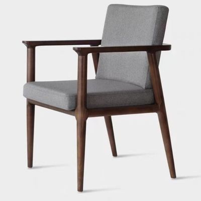Home Living Room Furniture Modern Luxury Dining Chair with Canvas Cover and Solid Wood Frame