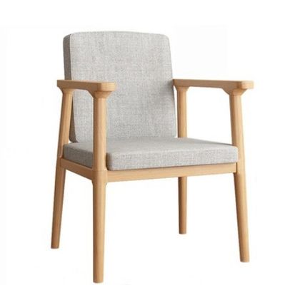 Home Living Room Furniture Modern Luxury Dining Chair with Canvas Cover and Solid Wood Frame