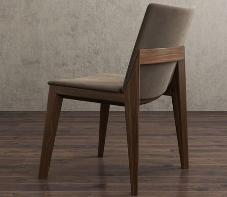 Dining Chair Wood Style Solid Wood Luxury Modern Design PU Leather Material Simple Concise for Dining Specific Chair