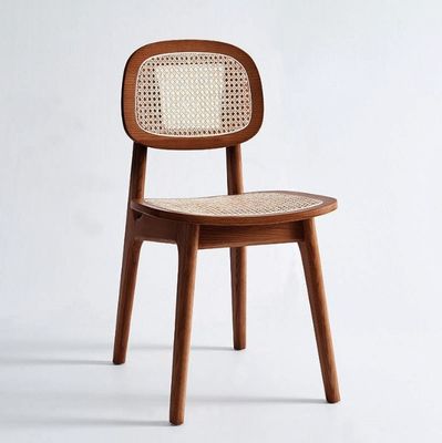 Modern Rattan Dining Chair for Hotel Luxury Home Furniture in Oak Natural