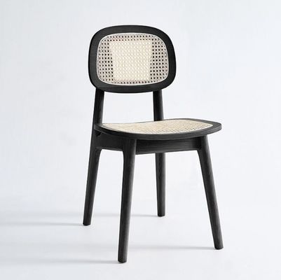 Modern Rattan Dining Chair for Hotel Luxury Home Furniture in Oak Natural