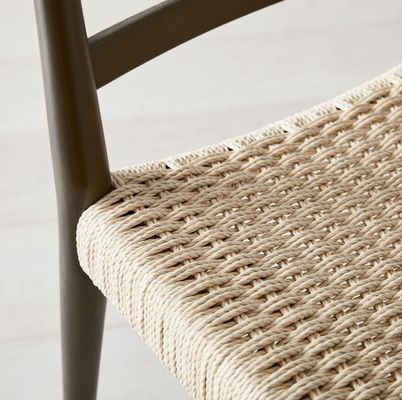 Solid Wood Woven Cord Dining Chair for School Furniture in Nordic Modern Construction