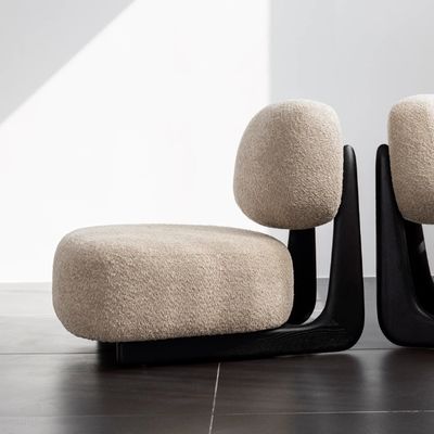 Solid Wood Leisure Lounge Fabric Living Room Furniture Sofa Nordic Chair 50pcs Modern Wooden Sofa Chair Upholstered Chair