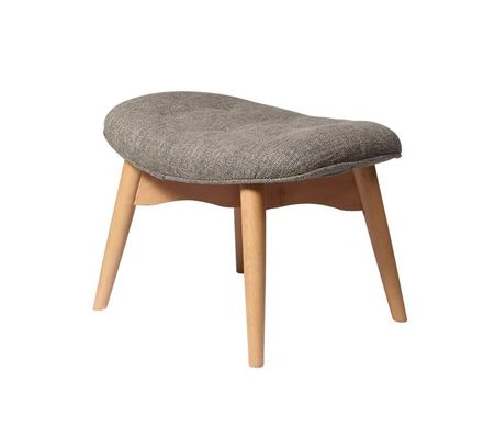 Wood Chairs Sofa Upholstered Chair Modern Solid Wood Leisure Lounge Chair with Stool Living Room Furniture