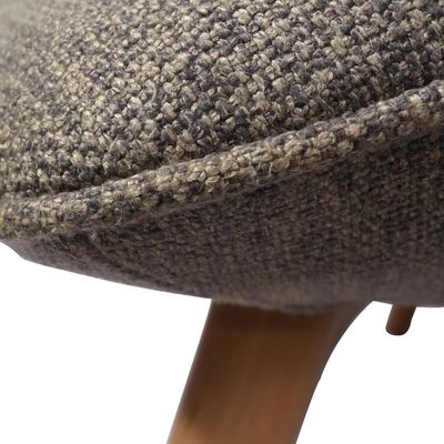 Wood Chairs Sofa Upholstered Chair Modern Solid Wood Leisure Lounge Chair with Stool Living Room Furniture