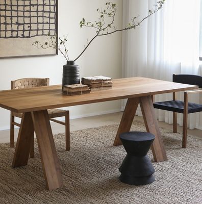 General Home Furniture Modern Solid Wood Dining Table Set for Dining Room and Kitchen