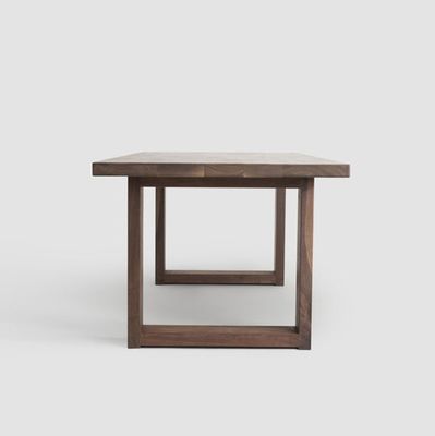 Japanese Luxury Seat Dining Room Furniture Table Rectangular Solid Wood Dining Table Set without Folded Villa for Villa