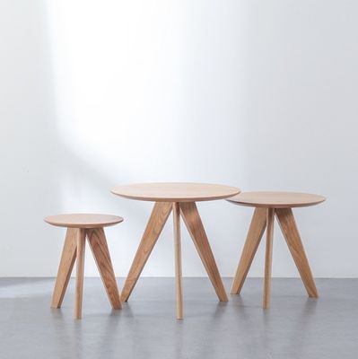 NO Folded Modern Nordic Wood Side Coffee Table Furniture Solid Wood Coffee Table Finish Nitrolacquer For Living Room