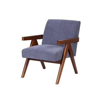 Home Furniture Customized Armchair Solid Wood Chair with Design and Fabric/PU Leather
