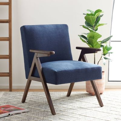 Home Furniture Customized Armchair Solid Wood Chair with Design and Fabric/PU Leather