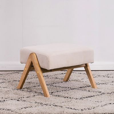 Rubber Wood Frame Nordic Single Rocking Chair Modern Sofa for Small Apartments Balcony and Bedroom Customer's Request