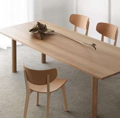 Vietnam Home Furniture Customer Designs Modern Solid Wood Dining Table Set with Sturdy Coffee Tables and Modern Design