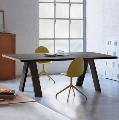 Wooden Pine Wood Table Set for Modern Executive Office Dining in Luxury Sturdy Style