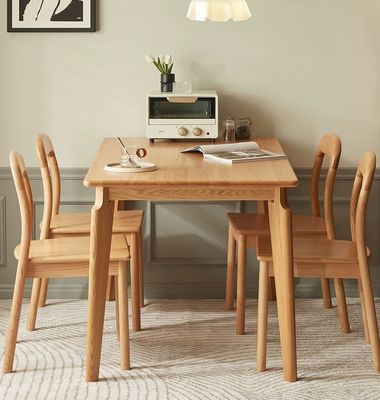 Nordic Style Wood Dining Table and Dinning Chair Set for Modern Home Furniture