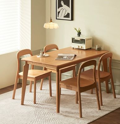 Nordic Style Wood Dining Table and Dinning Chair Set for Modern Home Furniture