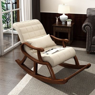 Mail Packing Modern Solid Wood Armchair Fabric Living Room Lounge Chair for Home Furniture
