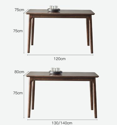 Modern Nordic Wood Dining Table And Chair Set With Rubber Wood Frame For Home Office