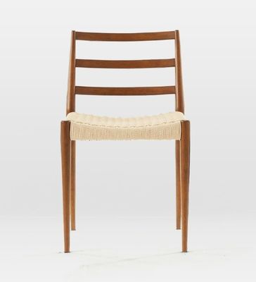 Mail Packing Nordic Woven Cord Leisure Chair for Dining Room Single Antique Wood Modern Chair