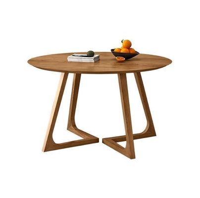 Nitrolacquer Finish Nordic Style Solid Wood Dining Table Set with NO Folded Design and Dining Room Furniture