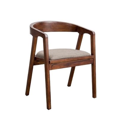 Natural/Walnut Modern Wood Chair Simple Home Dining Bar PU Leather Chair for Sale