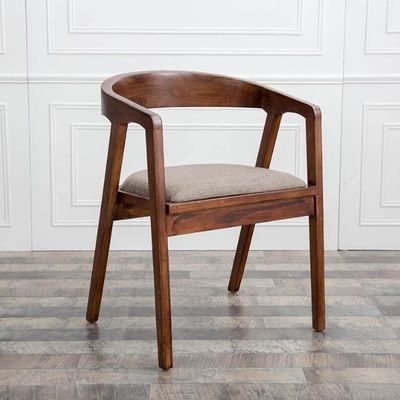 Natural/Walnut Modern Wood Chair Simple Home Dining Bar PU Leather Chair for Sale