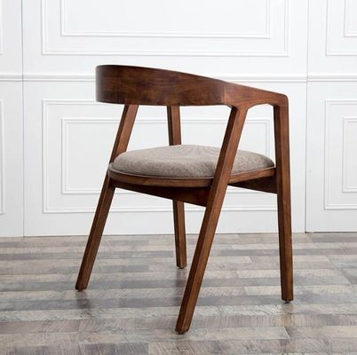 Natural/Walnut Modern Wood Chair Simple Home Dining Bar PU Leather Chair for Sale