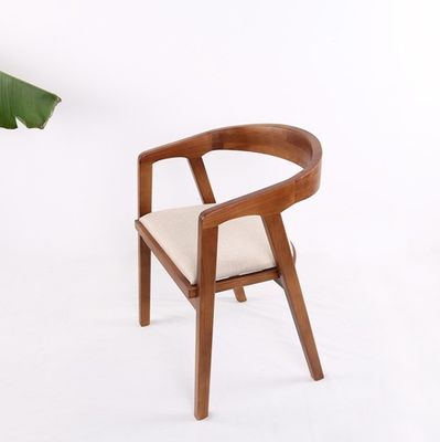 Natural/Walnut Modern Wood Chair Simple Home Dining Bar PU Leather Chair for Sale
