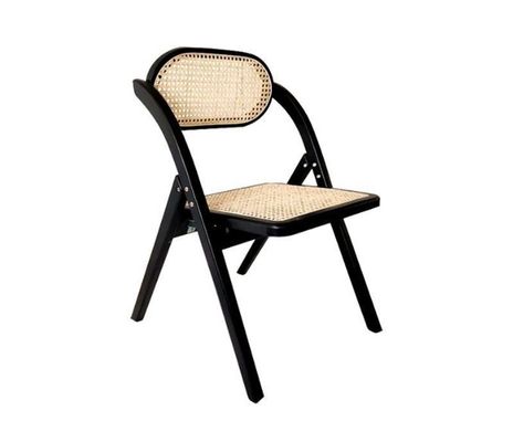 Folding Rattan Chair for Office Dining and Weddings NO Folded Solid Wood Style