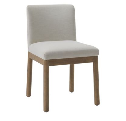 Modern Home Furniture Cafe Fabric Upholstered Sturdy Wood Dining Chair with Sturdy Construction