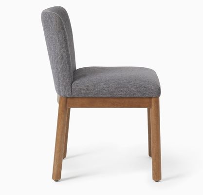 Modern Home Furniture Cafe Fabric Upholstered Sturdy Wood Dining Chair with Sturdy Construction