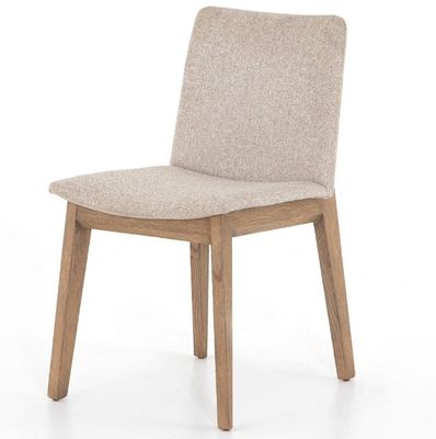 Natural Solid Wood Leisure Back Office Home Upholstery Nordic Style Dining Chair for School