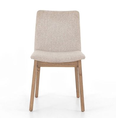 Natural Solid Wood Leisure Back Office Home Upholstery Nordic Style Dining Chair for School