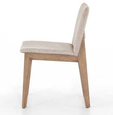 Natural Solid Wood Leisure Back Office Home Upholstery Nordic Style Dining Chair for School