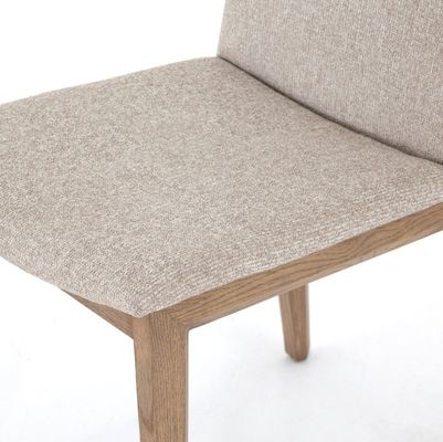 Natural Solid Wood Leisure Back Office Home Upholstery Nordic Style Dining Chair for School