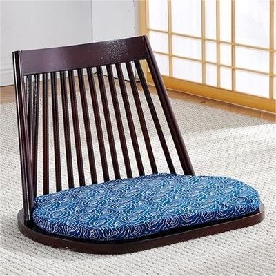 Solid Wood Dining Chair with Natural Floor Seating and Modern Tatami Seatback Design