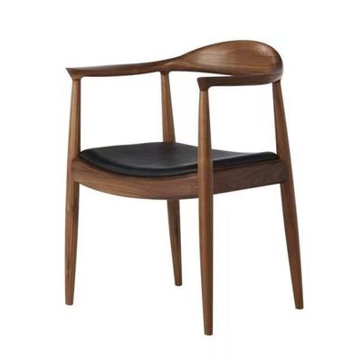 Solid Ash Wood Nordic Design Presidential Armchair for Restaurant Dining Furniture