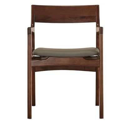 Modern Wooden Design Style PU Leather Chair for Hotel Dining Room Solid Wood Chairs