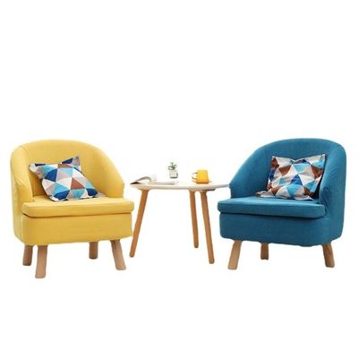 Modern Design Fabric Cover Solid Wood Armchair for Living Room Sofa Chair