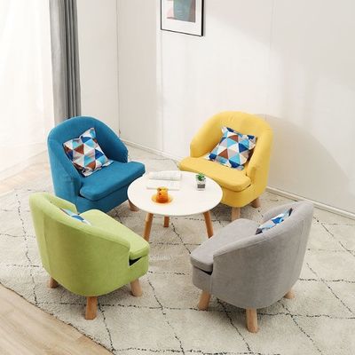 Modern Design Fabric Cover Solid Wood Armchair for Living Room Sofa Chair