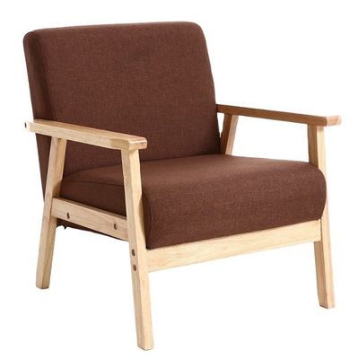 Customized Colors Solid Wood Frame Fabric Chair W64*D59*H71CM for Contemporary and Sophisticated Living Room