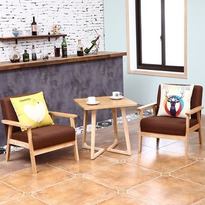 Customized Colors Solid Wood Frame Fabric Chair W64*D59*H71CM for Contemporary and Sophisticated Living Room