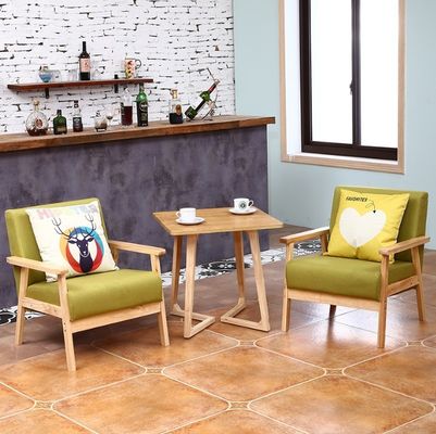 Customized Colors Solid Wood Frame Fabric Chair W64*D59*H71CM for Contemporary and Sophisticated Living Room