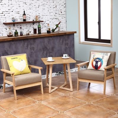 Customized Colors Solid Wood Frame Fabric Chair W64*D59*H71CM for Contemporary and Sophisticated Living Room