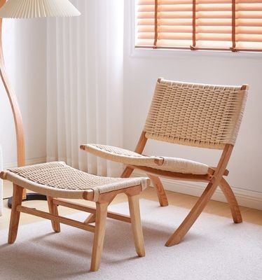 Natural Wood Woven Cord Living Room Chair The Perfect Combination of Style and Function in London